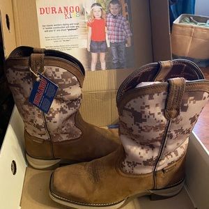 Lil' Rebel™ by Durango® Big Kids Desert Camo Western Boot Size 7 (boys)